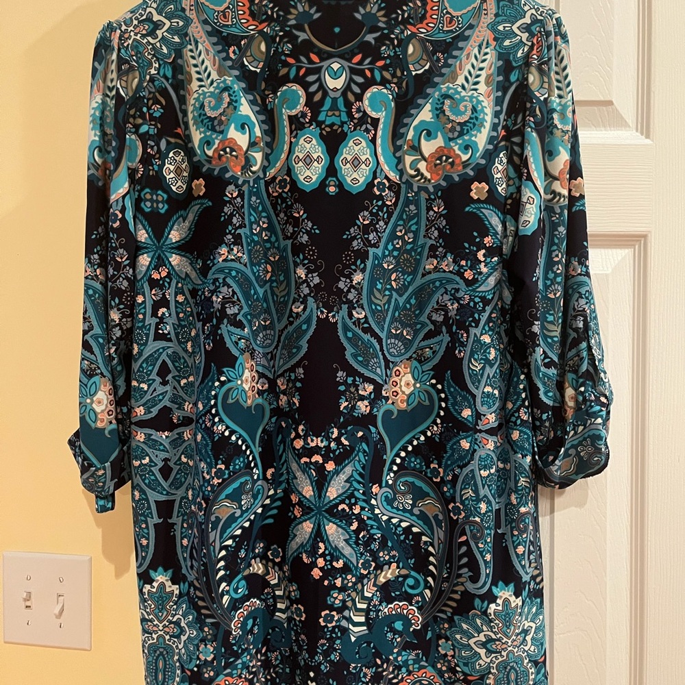 Merony Henley Knit Top
1X Turquoise